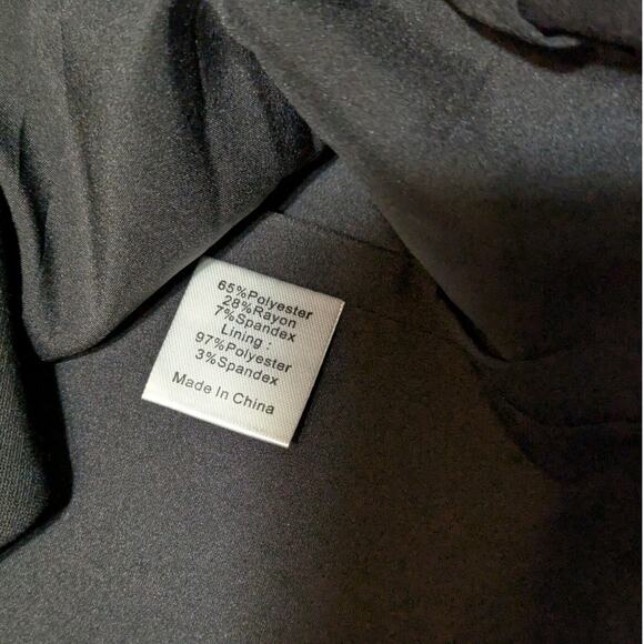 Tuckernuck Black Monroe Top Long Sleeves Button Front Work or Evening Party, S - Picture 10 of 12